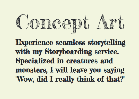 Experience seamless storytelling with my Storyboarding service. Specialized in creatures and monsters, I will leave you saying "Wow, did I r